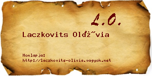 Laczkovits Olívia névjegykártya